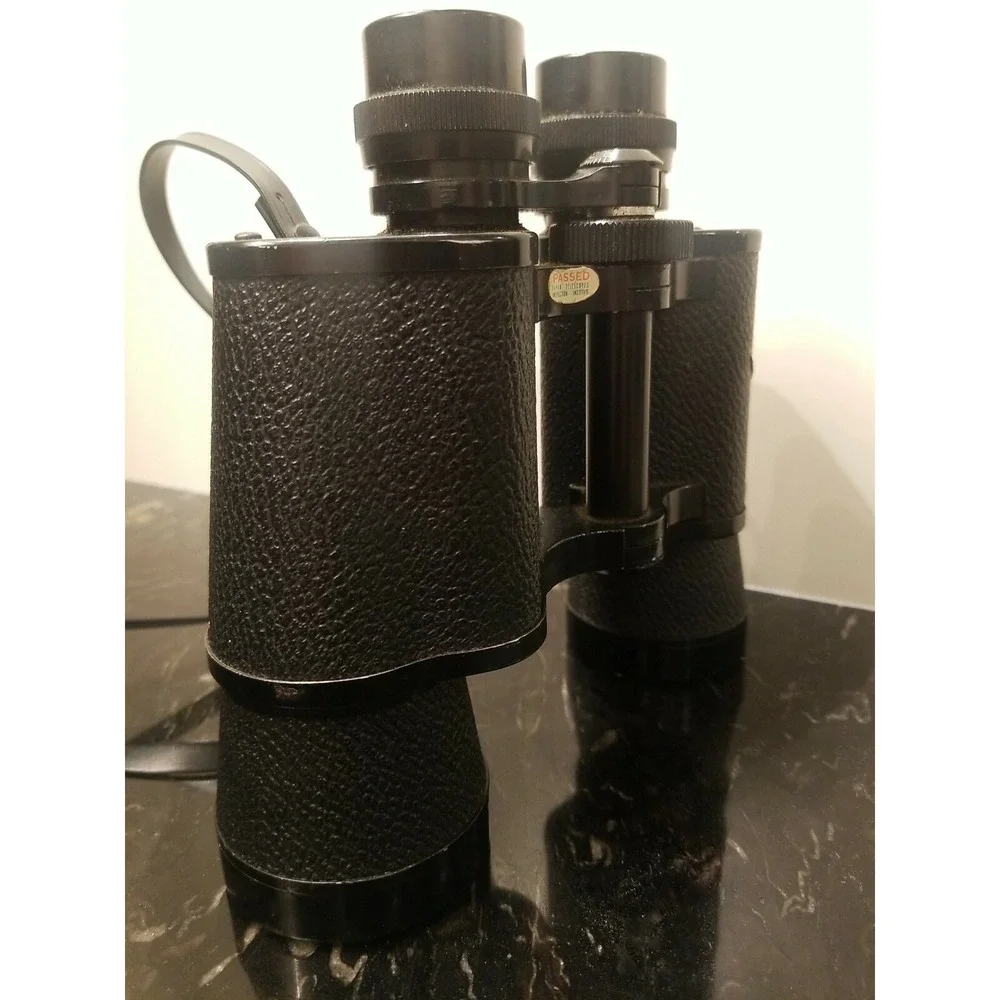 Vintage 60s SCOTTY-ROSS 6950 BINOCULARS 7x50 Stereo Blue Coated Made in JAPAN